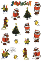 Ich wünsche eine fröhliche Weihnachtszeit - Sticker