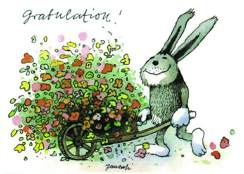Mini-Glückwunschkarte "Gratulation!"