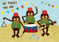 Sandra-Monat-Postkarte "Da tanzt der Bär"