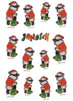 Weihnachtsbär - Sticker