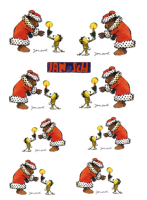 Weihnachtskerze - Sticker