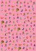 ABC rosa - Geschenkpapier von Gabriele Altevers, Einzelbogen