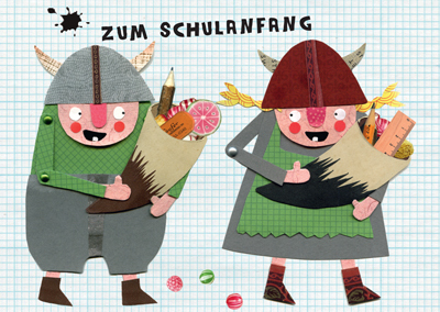 Sandra-Monat-Postkarte "Zum Schulanfang"